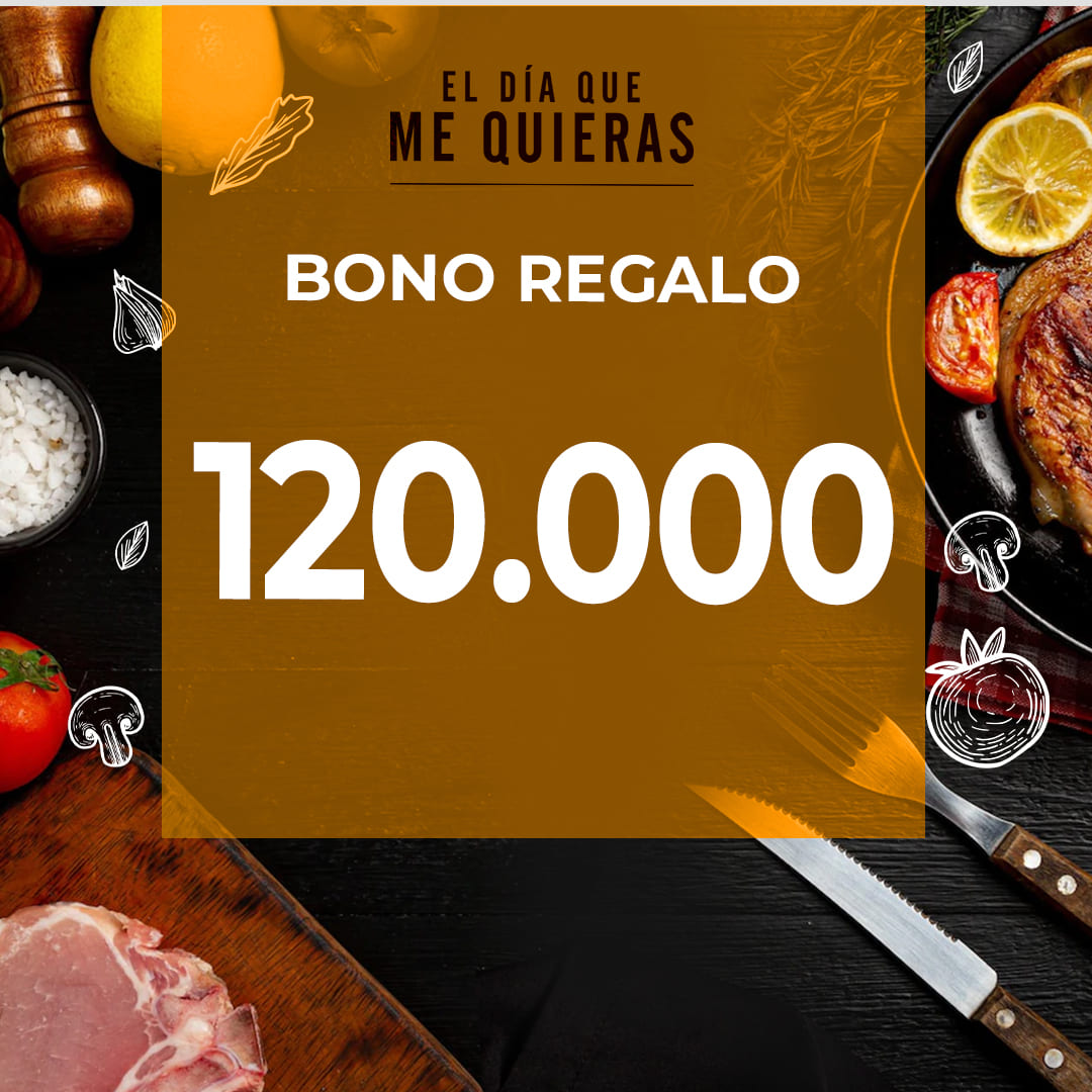 Bono regalo x $120.000